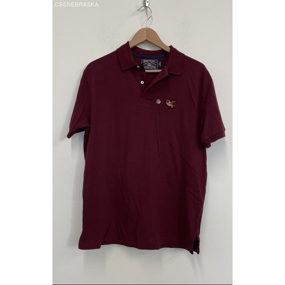 American Living Burgundy Polo‎ Shirt - Size M